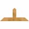 Ekena Millwork Portland Rough Sawn Timber Gable Bracket, Western Red Cedar, 48"W x 22"H x 6"D x 6"F, 11/12 Pitch GBW048X22X0606POR00RWR - alternate 1